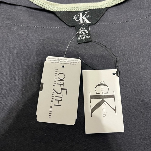 Calvin Klein Grey Top - Picture 4 of 4